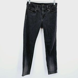 Mavi Gold Skinny Jeans 27 Faded Black Grey Cotton Stretch Classic Denim 5 Pocket